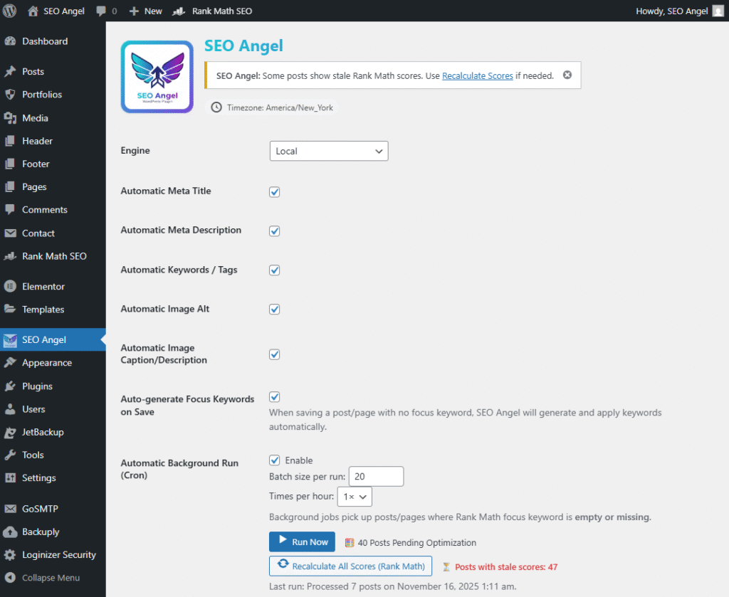 SEO Angel Screenshot